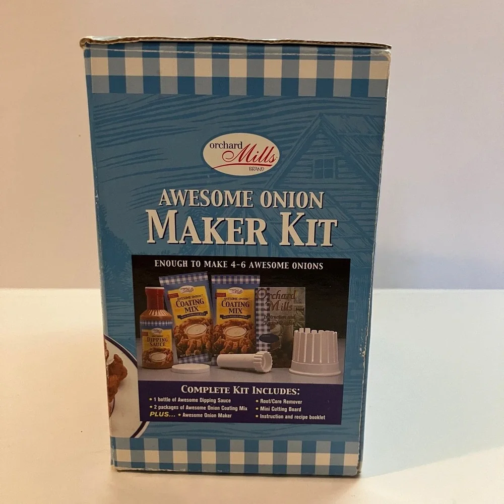 The Onion Gourmet Onion Blossom Maker w/ Recipe Booklet VTG New 1998 Ontel